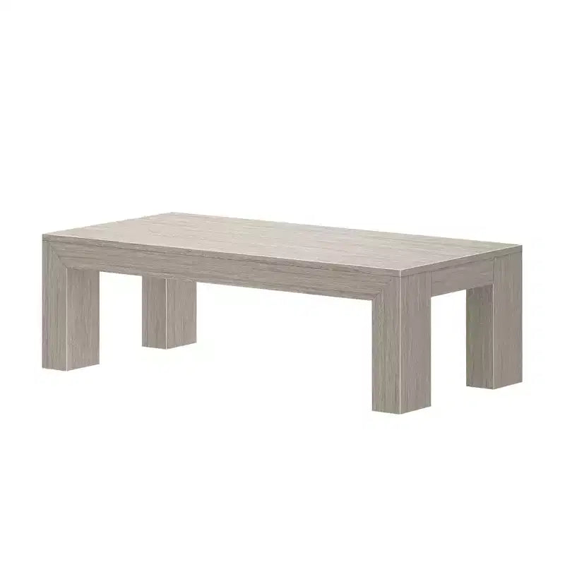 Table basse rectangulaire moderne 48 po Plank+Beam en bois massif, table basse pour salon
