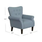 Fauteuil d'appoint à bras roulés - HomePop