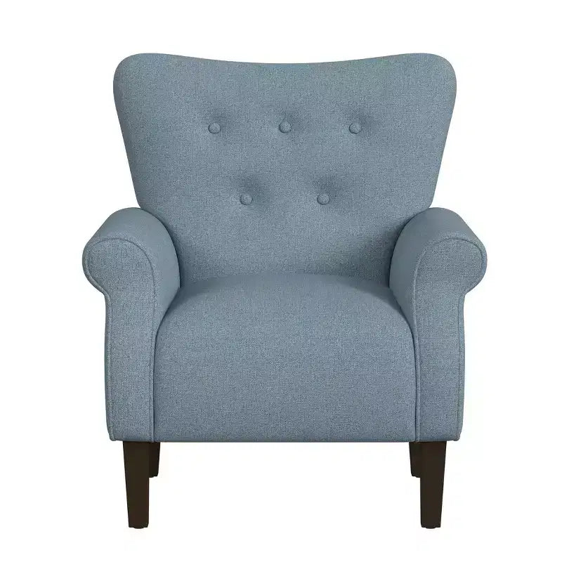 Fauteuil d'appoint à bras roulés - HomePop