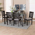 Baxton Studio Florencia Modern Fabric and Wood Dining Set