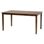 Ensemble de salle à manger moderne Baxton Studio Florencia en tissu et bois