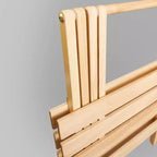 Lot de 2 tables d'appoint pliantes portables en bois massif - Flora Home