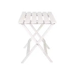 Lot de 2 tables d'appoint pliantes portables en bois massif - Flora Home