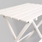 Lot de 2 tables d'appoint pliantes portables en bois massif - Flora Home