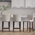 Lot de 3 tabourets de bar rembourrés en similicuir Shubert Modern de Manhattan Comfort