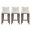 Lot de 3 tabourets de bar rembourrés en similicuir Shubert Modern de Manhattan Comfort