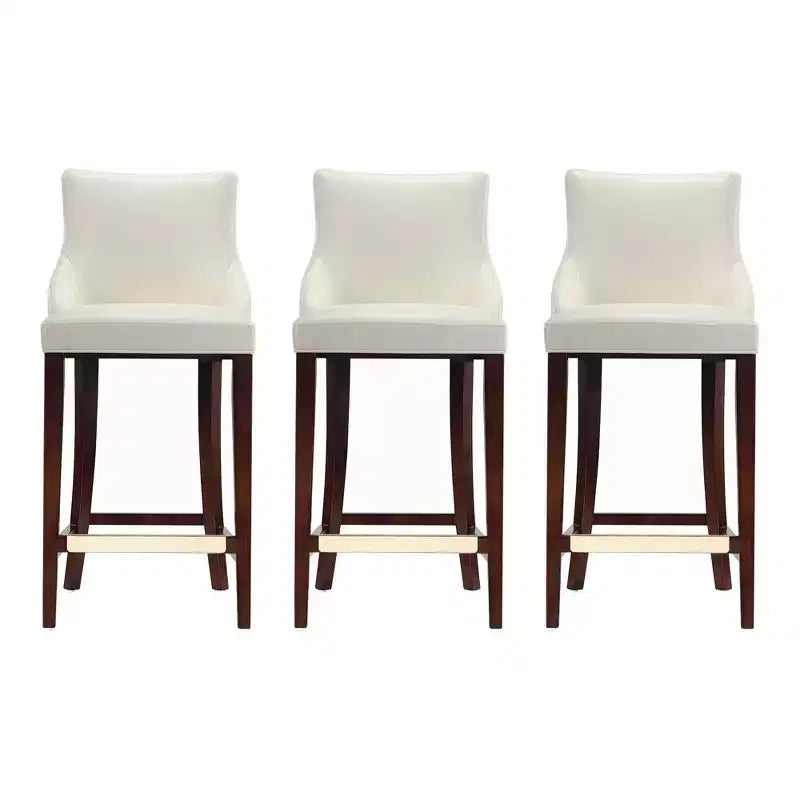Lot de 3 tabourets de bar rembourrés en similicuir Shubert Modern de Manhattan Comfort