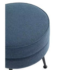 Manhattan Comfort Lot de 2 poufs tapissés en mélange de polyester tissé Bailey
