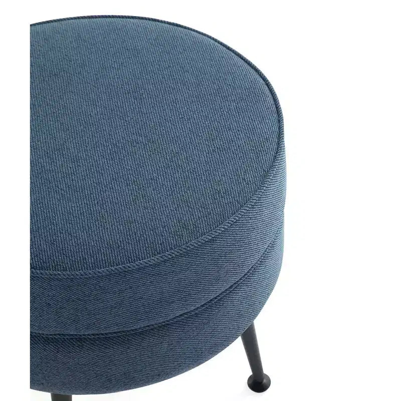 Manhattan Comfort Lot de 2 poufs tapissés en mélange de polyester tissé Bailey