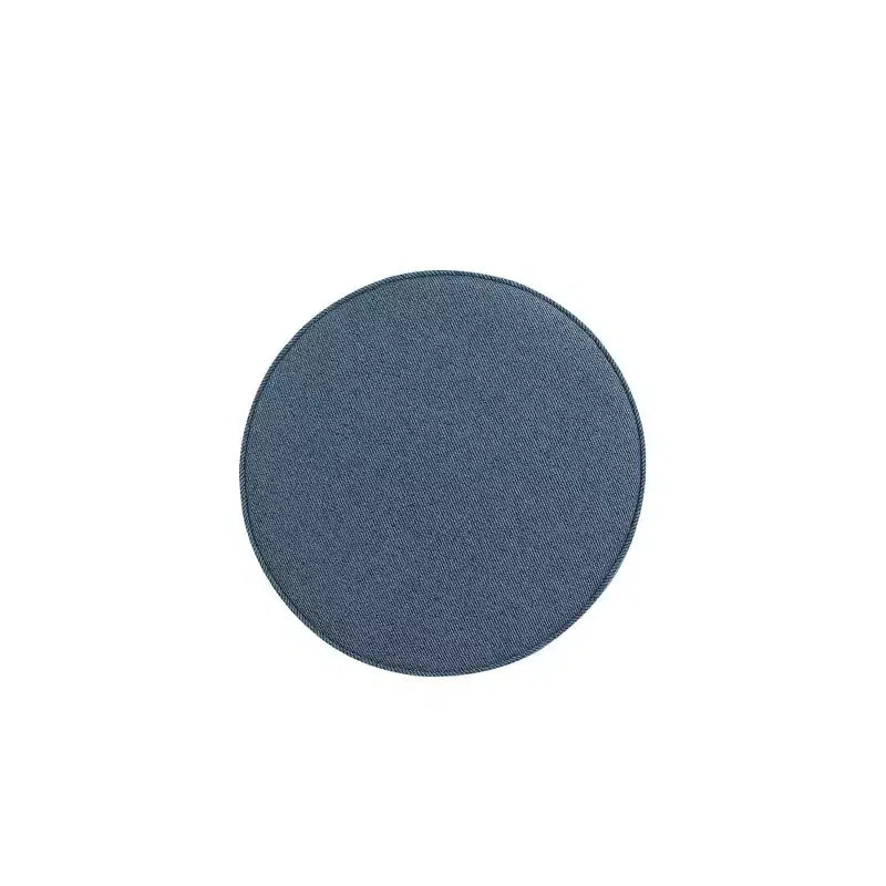 Manhattan Comfort Lot de 2 poufs tapissés en mélange de polyester tissé Bailey