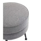 Manhattan Comfort Lot de 2 poufs tapissés en mélange de polyester tissé Bailey