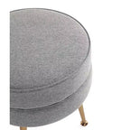 Manhattan Comfort Lot de 2 poufs tapissés en mélange de polyester tissé Bailey