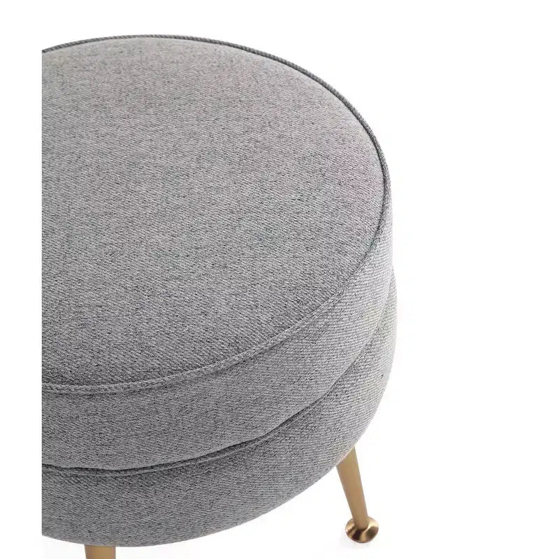 Manhattan Comfort Lot de 2 poufs tapissés en mélange de polyester tissé Bailey