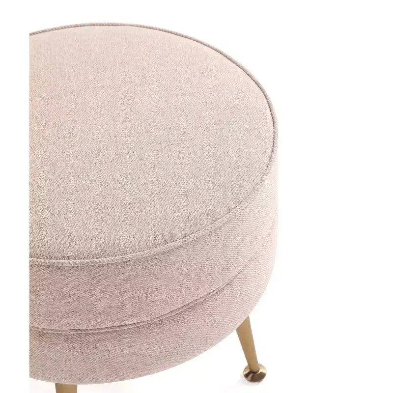 Manhattan Comfort Lot de 2 poufs tapissés en mélange de polyester tissé Bailey