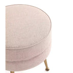 Manhattan Comfort Lot de 2 poufs tapissés en mélange de polyester tissé Bailey