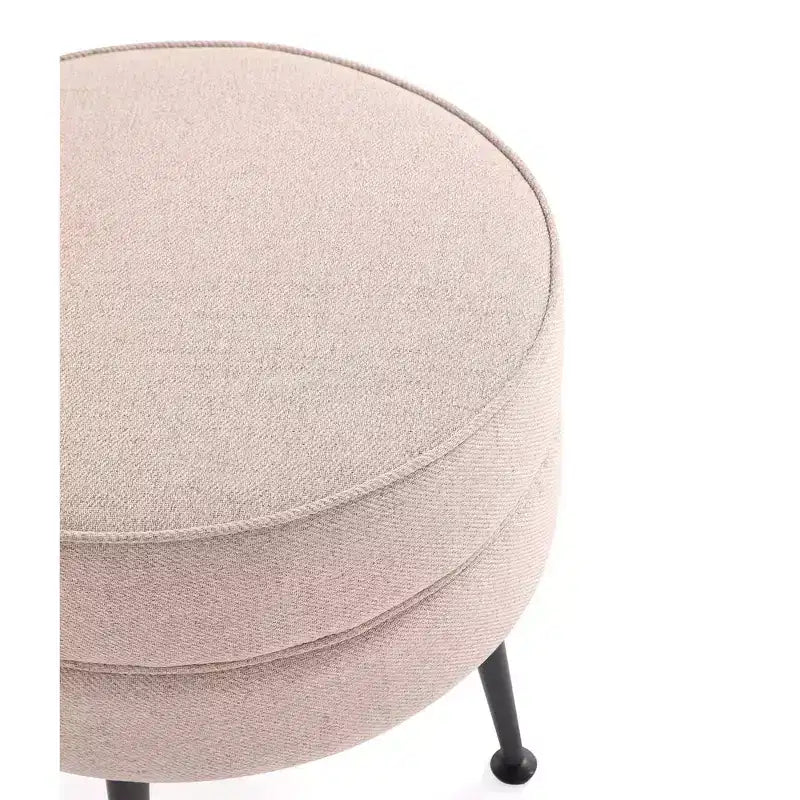 Manhattan Comfort Lot de 2 poufs tapissés en mélange de polyester tissé Bailey