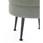 Manhattan Comfort Lot de 2 poufs tapissés en mélange de polyester tissé Bailey