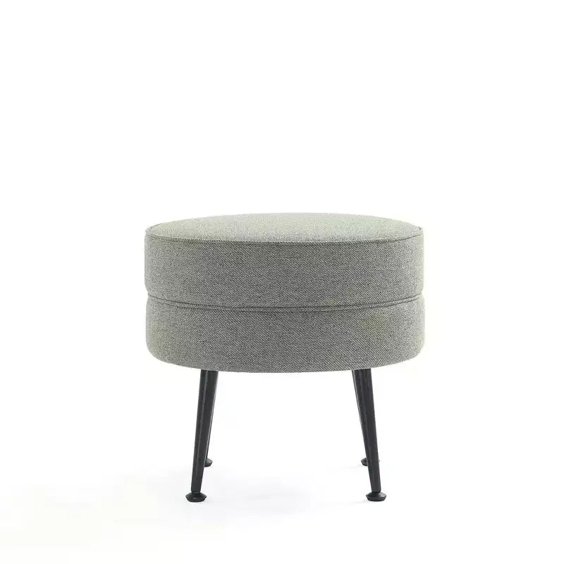 Manhattan Comfort Lot de 2 poufs tapissés en mélange de polyester tissé Bailey