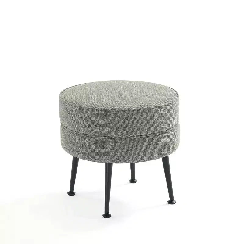 Manhattan Comfort Lot de 2 poufs tapissés en mélange de polyester tissé Bailey