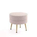 Manhattan Comfort Lot de 2 poufs tapissés en mélange de polyester tissé Bailey