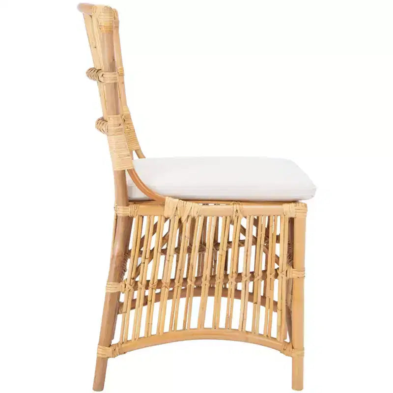 Fauteuil d'appoint Erika en rotin avec coussin - ACH6511 - Lot de 2 - Safavieh