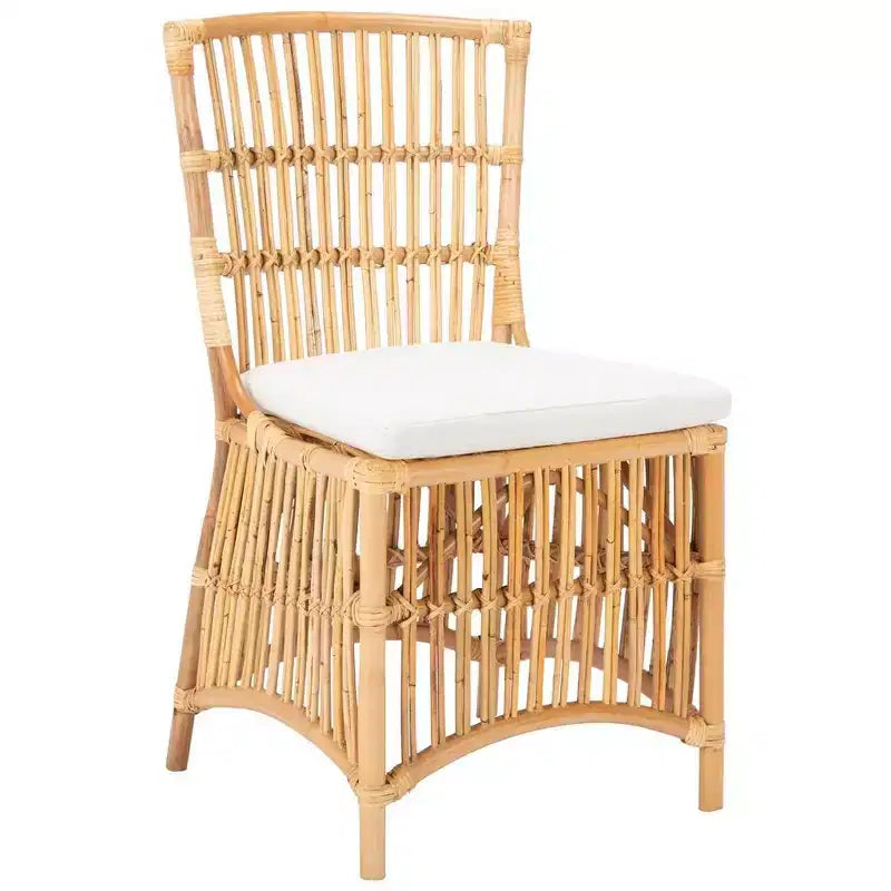 Fauteuil d'appoint Erika en rotin avec coussin - ACH6511 - Lot de 2 - Safavieh