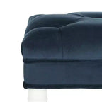 Banc capitonné Rory - FOX6294 - Bleu marine - Safavieh Couture
