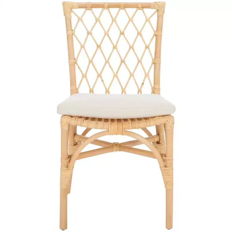 Austri Dining Chair - Set of 2 - DCH6503 - White/Natural - Safavieh