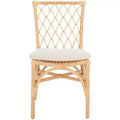 Austri Dining Chair - Set of 2 - DCH6503 - White/Natural - Safavieh