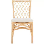 Austri Dining Chair - Set of 2 - DCH6503 - White/Natural - Safavieh