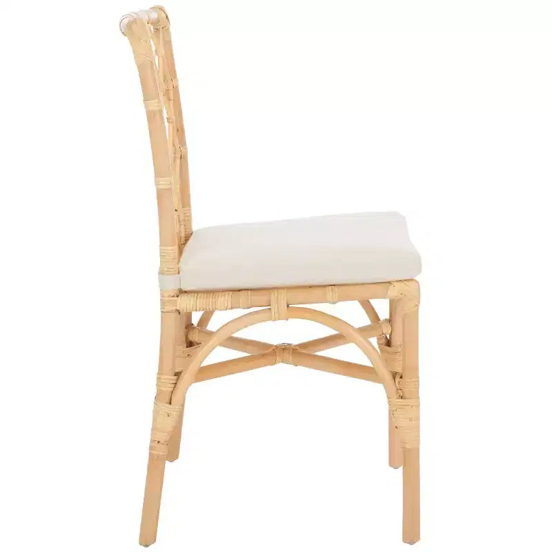 Chaise de salle à manger Austri - Lot de 2 - DCH6503 - Blanc/Naturel - Safavieh