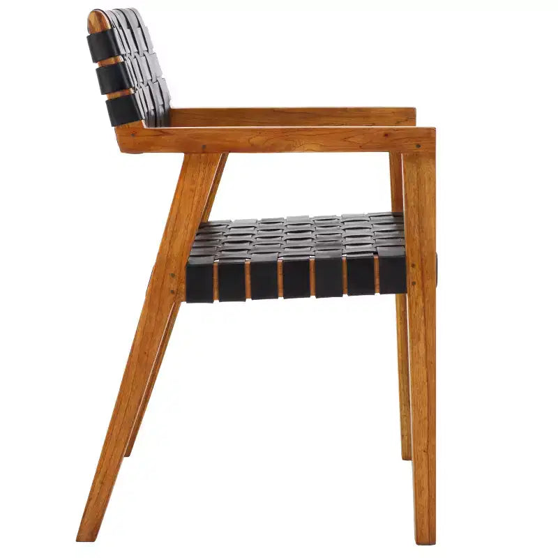 Chaise de salle à manger en cuir Cire - DCH4004 - Safavieh