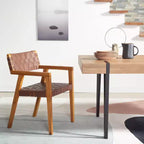 Chaise de salle à manger en cuir Cire - DCH4004 - Safavieh