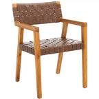Chaise de salle à manger en cuir Cire - DCH4004 - Safavieh