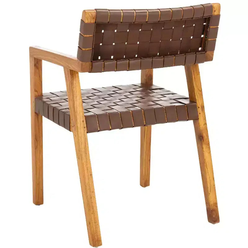 Chaise de salle à manger en cuir Cire - DCH4004 - Safavieh