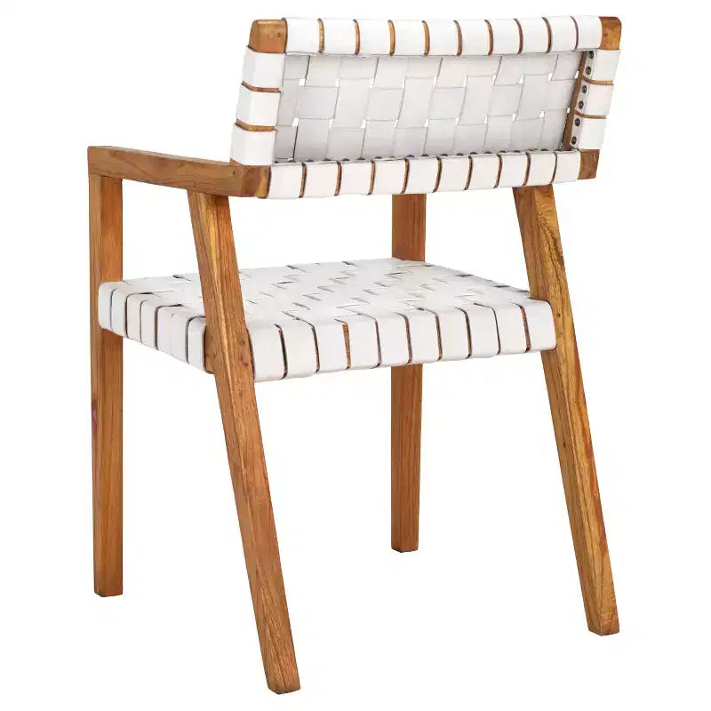 Chaise de salle à manger en cuir Cire - DCH4004 - Safavieh