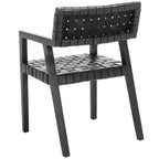 Chaise de salle à manger en cuir Cire - DCH4004 - Safavieh