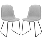 Makalu Dining Chair (Set of 2) - DCH2003 - Grey/Black - Safavieh