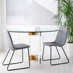 Chaise de salle à manger Makalu (lot de 2) - DCH2003 - Gris/Noir - Safavieh