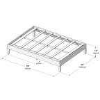 Lit plateforme grand format