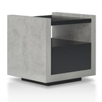 Table d'appoint à 1 étagère de 18 pouces Kendelle Industrial par Furniture of America