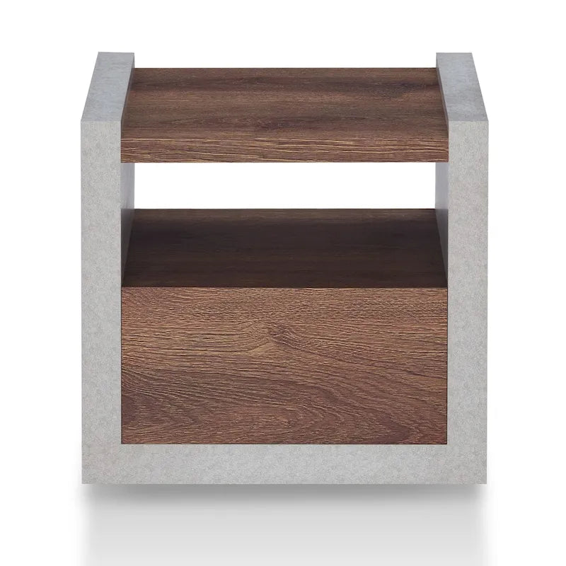 Table d'appoint à 1 étagère de 18 pouces Kendelle Industrial par Furniture of America