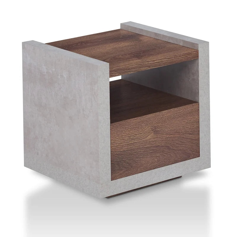 Table d'appoint à 1 étagère de 18 pouces Kendelle Industrial par Furniture of America