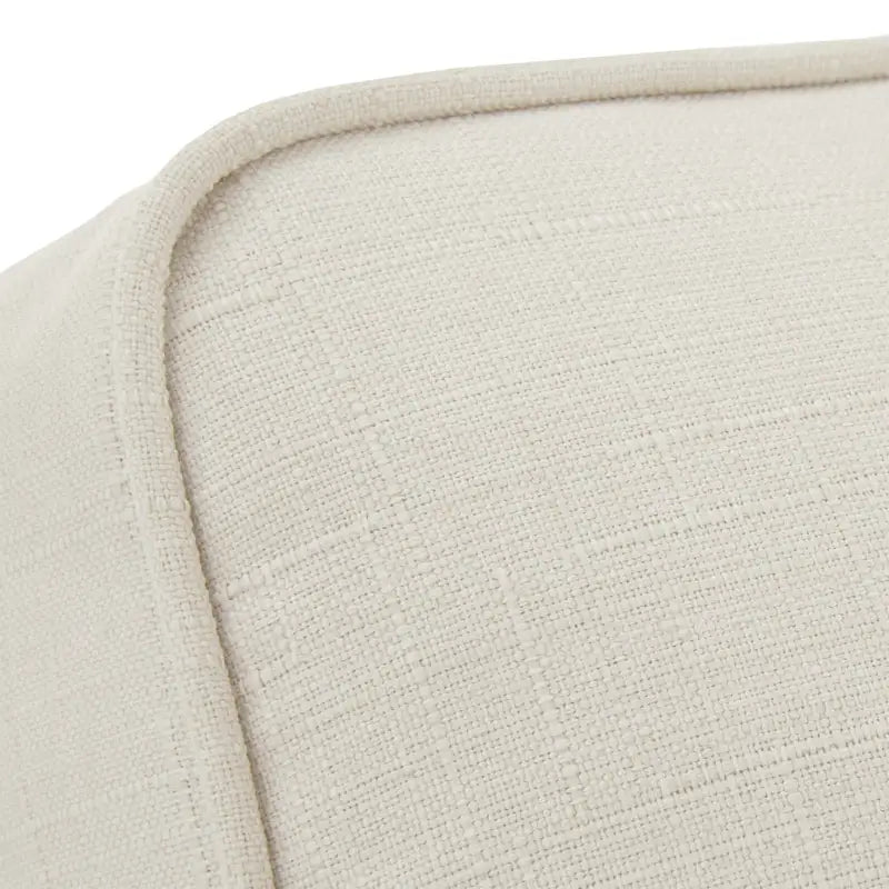 Chaise en tissu ivoire Stoddard avec clous décoratifs par iNSPIRE Q Artisan