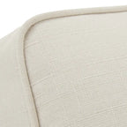 Chaise en tissu ivoire Stoddard avec clous décoratifs par iNSPIRE Q Artisan