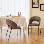 Lot de 2 ou 4 chaises de salle à manger Costway avec coussin en éponge haute densité et cadre robuste en forme de X