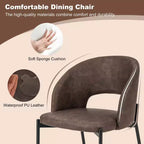 Lot de 2 ou 4 chaises de salle à manger Costway avec coussin en éponge haute densité et cadre robuste en forme de X