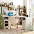 Bureau d'angle transitoire de 150 cm avec ports USB par