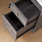 Bureau d'angle transitoire de 150 cm avec ports USB par