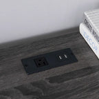 Bureau d'angle transitoire de 150 cm avec ports USB par